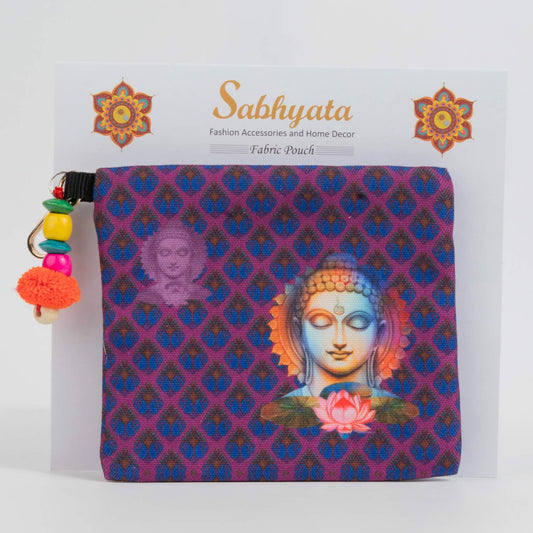 PURPLE CALM BUDDHA (SET OF 3)